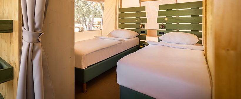 Kamp Amarin 4* u Rovinju, glamping šatori - Kuponko.si