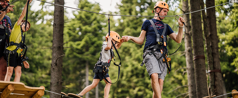 Holcerčkov adrenalinski park Kope: ulaznica s užinom - Kuponko.si